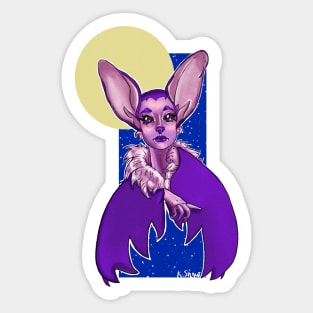 Midnight Vampire Bat Creature Sticker